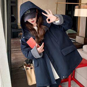 大货已出主推中长款羽绒服羽绒内胆工装派克服2C086-2513P245K368图片