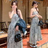 [现货]主推款复古风吊带连衣裙牛仔两件套装F510-P145-K225，女装套装/套裙，2C255