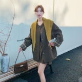 已出货！高级感中长款毛呢外套女大衣2C325-550-P185K278送披肩，女装毛呢外套，2C325