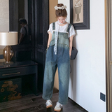 新款现货2025夏季牛仔背带裤+白T配蕾丝丝巾2C233-A031-P175-K259，女装套装/套裙，2C233