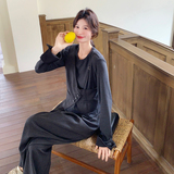 【现货】针织假两件上衣+阔腿裤两件套2C277-6622-P145-K208，女装套装/套裙，2C277