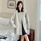 新品现货设计感撞色外套甜酷风上衣8080款P155控228，女装短外套，2C139