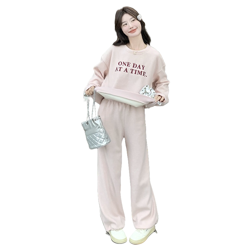 现货：春装新款韩系流行刺绣卫衣裤子套装2C135-6873P175K258,女装套装/套裙,2C135