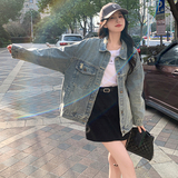 现货：24年春装新款时尚破洞形状牛仔外套2C135-5037P140K198，女装短外套，2C135