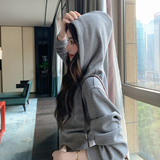 2026春季新款现货休闲针织拼接蕾丝卫衣两件套2607-p185-k298，女装套装/套裙，2B115