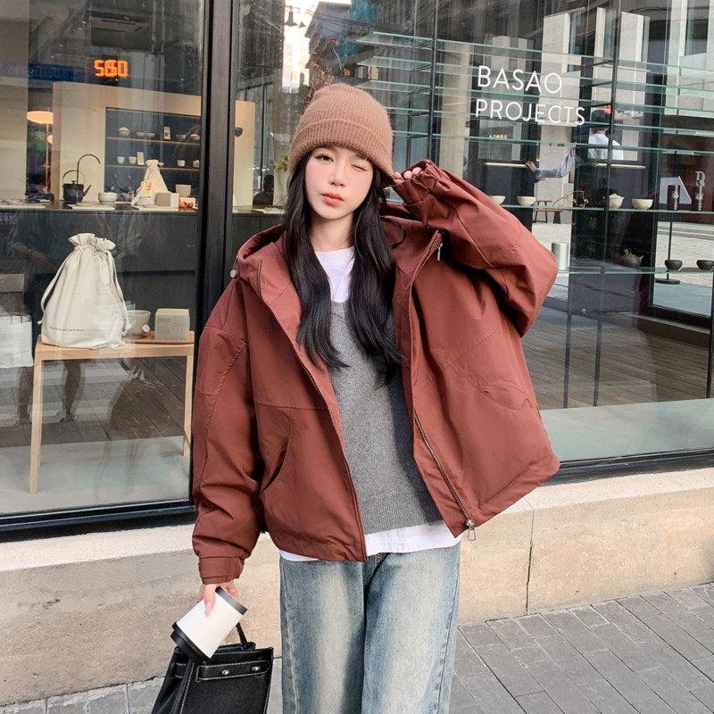 新品2025新款冬装女装安可拉红派克服外套266-p155-k228图片