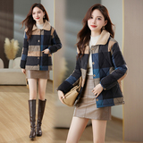 时尚短款加绒棉袄，女装棉衣/棉服，乐衣轩