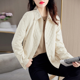 时尚短外套女2025年秋季新款休闲百搭宽松显瘦小个子短款上衣，女装短外套，蓝朵琳