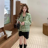 【新款】气质绿色小香风短外套2D111-A715P145K208，女装短外套，2D111