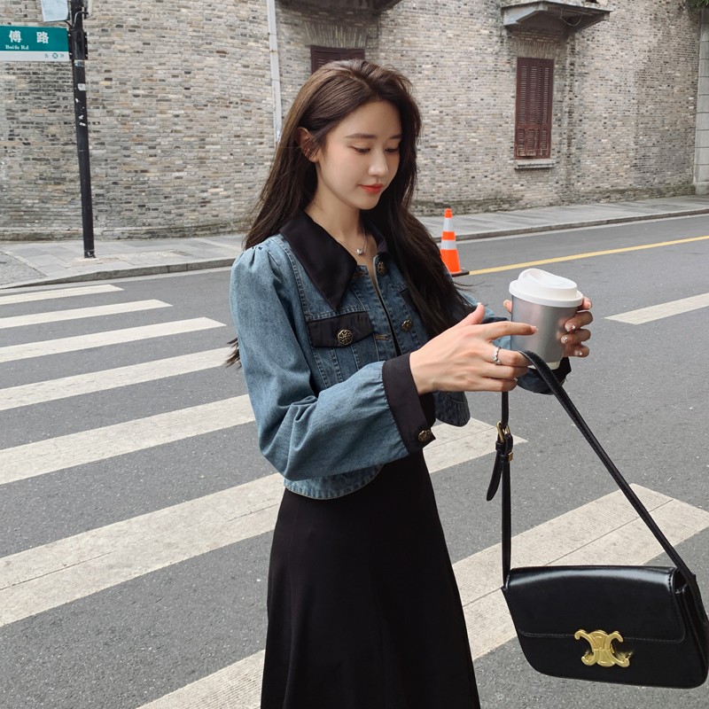 【新品档口现货】2025秋装女装休闲牛仔两件套266-P135-K185,女装套装/套裙,2C266