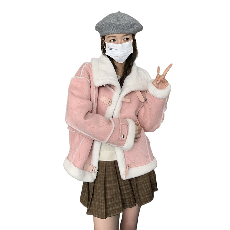 现货！2025冬季新款皮毛一体短款#2C133-928-1-P195-K288,女装棉衣/棉服,2C133