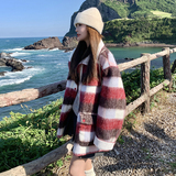【现货】复古长毛呢羊羔毛一体【加厚】外套D9910P195K288，女装毛呢外套，2C321