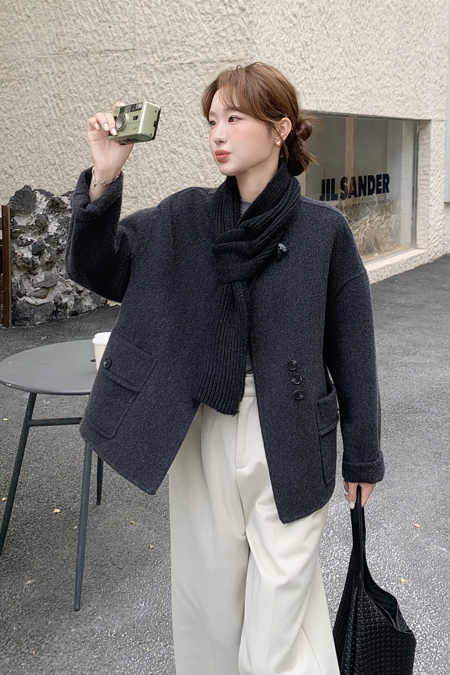 双面羊绒大衣女2026冬季新款小个子毛呢外套2C227/3319/P265K338,女装毛呢外套,2C227