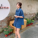 新品大货出夏季薄款牛仔衬衫两件套2C032820P130K188，女装套装/套裙，2C032