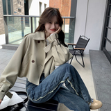 【档口现货】2025早秋短款小个子风衣外套女3102-P135-K188，女装风衣，2C126