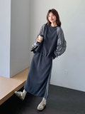 【现货】大货已出！！松弛感撞色运动套装6831-P165-K248，女装套装/套裙，2D034