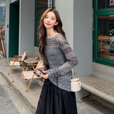 2025春季新款毛衣外套连衣裙气质两件套女裙2C233-8831-P140-K199，女装套装/套裙，2C233