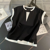 韩版时尚潮流高级感短裤休闲套装新款洋气网红减龄女夏季两件套潮，女装套装/套裙，2C310