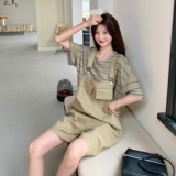时尚套装小个子韩版套装外穿夏季学院风宽松休闲风大码显瘦连体，女装套装/套裙，2C277