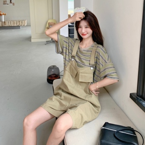 时尚套装小个子韩版套装外穿夏季学院风宽松休闲风大码显瘦连体图片