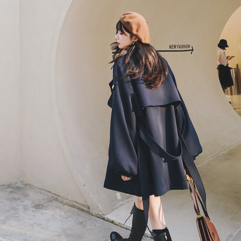 【24春】金属扣+灯笼袖风衣外套2C069-3003-P135控188,女装风衣,2C069