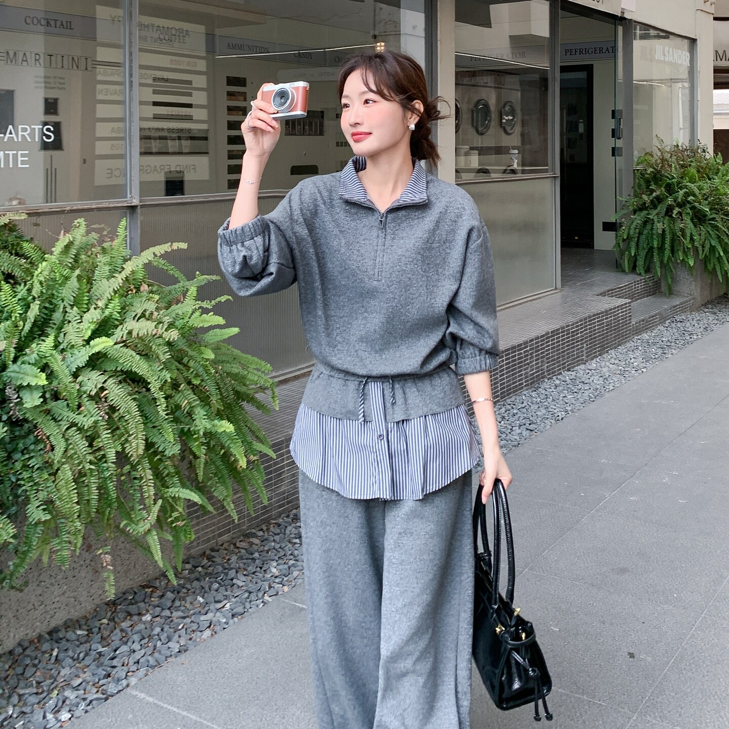 新款/慵懒风立领卫衣屁帘裤两件套运动套装2C233-905-P190-K308,女装套装/套裙,2C233
