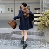 藏青色休闲西装外套女2025秋季新款韩系高级感小个子气质时尚西服，女装西装，2D008