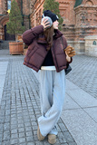 2025新款90%白鸭绒短款面包服羽绒服，女装羽绒服，2C015