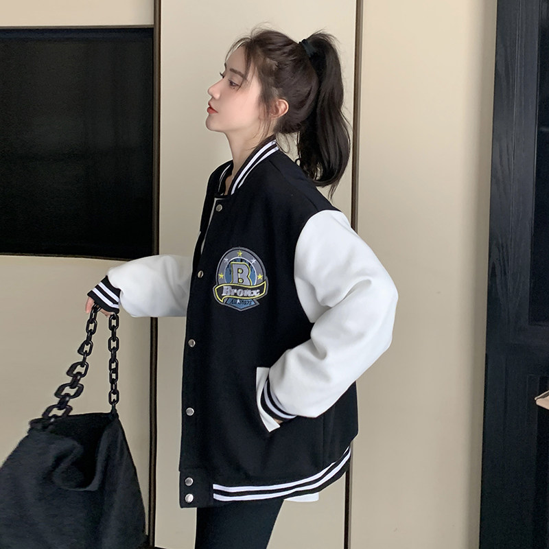 冬装90白鸭绒复古棒球服装羽绒服女韩版立领学院风P265K389,女装羽绒服,2C311