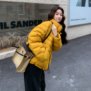现货新款50绒排骨款轻薄保暖休闲宽松女外套羽绒服图片