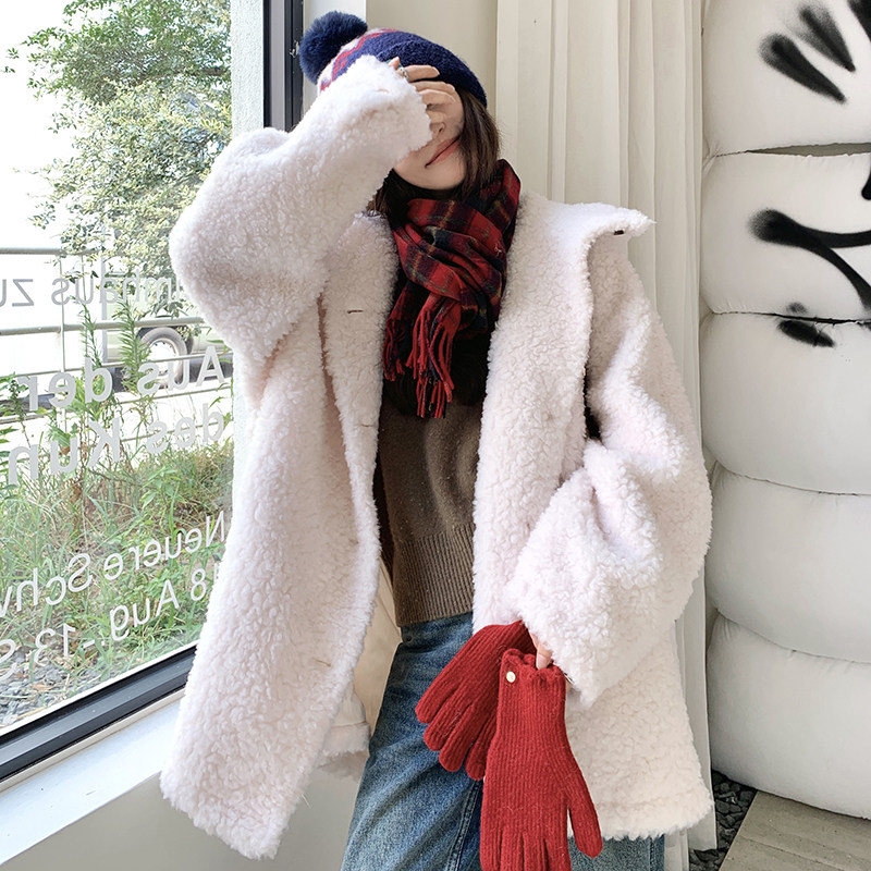【现货】羊羔毛连帽2c016-7070-P205-K318,女装毛呢外套,2C016