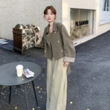 现货2025秋装新款双排扣小个子短款风衣外套女2C325-512P145K208，女装风衣，2C325