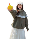 春季短款立领花边短外套立领RF2C290-6823#-P150-K228，女装短外套，2C290