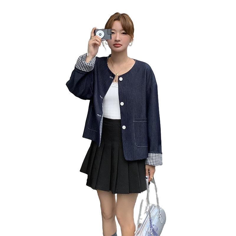 现货两面穿短外套宽松休闲气质2C206-L15-P135-K188,女装短外套,2C206