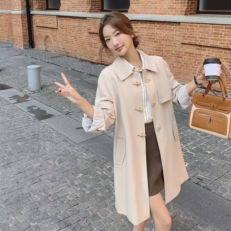 【现货】2025春季新款英伦休闲风衣外套女8811P140K198,女装风衣,2C269