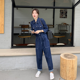 新品现货披肩牛仔工装连体裤2c159-2378-p145-K198，女装连体裤，2C159