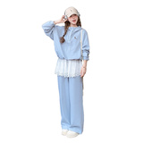加色25新款蕾丝运动套装亮色套装女1C086-712-P170-K228，女装套装/套裙，2D044