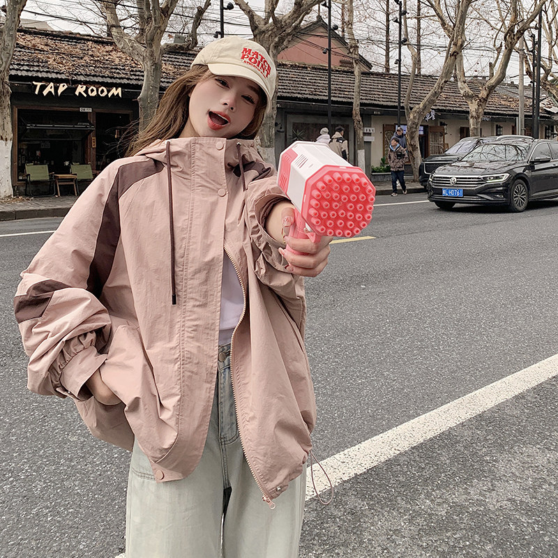 【秋款现货】百搭冲锋衣外套088-6607p135控188,女装短外套,2C088