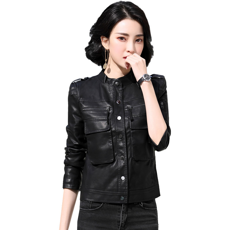 2025年春季女装女士精品皮衣,女装皮衣,锦绣伊人