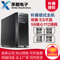Dual Xeon 8280 assembled 56-core 112-thread tower workstation Deep learning computing server host