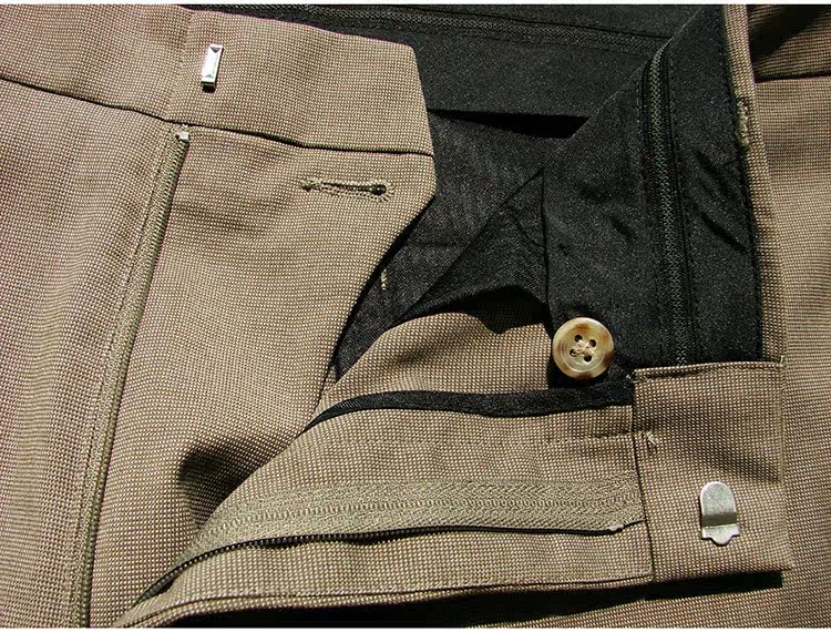 *Чжоу Дао* не требует глажения петарда сша Ван Хеузен лето коричневый решетка классическая Госслужащий официальная одежда мужской брюки 