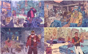 Новый оригинальный Bobo Punk 2077 Официальный плакат Limited Edition Set Cyberpunk 2077