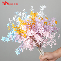 Small take the Dream Shanlan to the bouquet Wedding Simulation Flower Interior Decoration Flowers Single Fake Flower Wedding Road Leading Flower Arch Floral Art