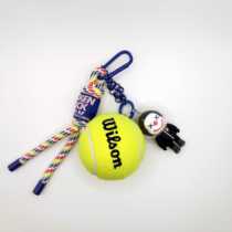 Cute black clown tennis bag decoration 2024 tennis rainbow pendant club event prize birthday gift