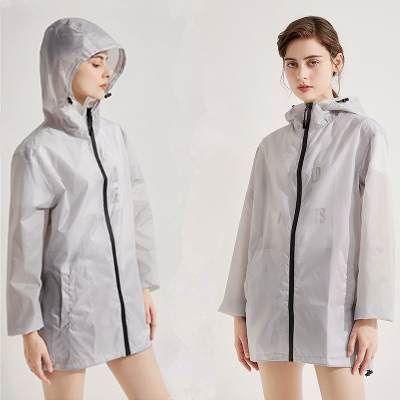 Fashionable Short Outdoor Sports Travel Running Waterproof Protective Raincoat Poncho Thin Jacket for Adults, Men and Women, Easy to Carry