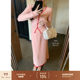 ສິ້ນສີຄົມຄໍ V-knitted cardigan ແຂນຍາວ