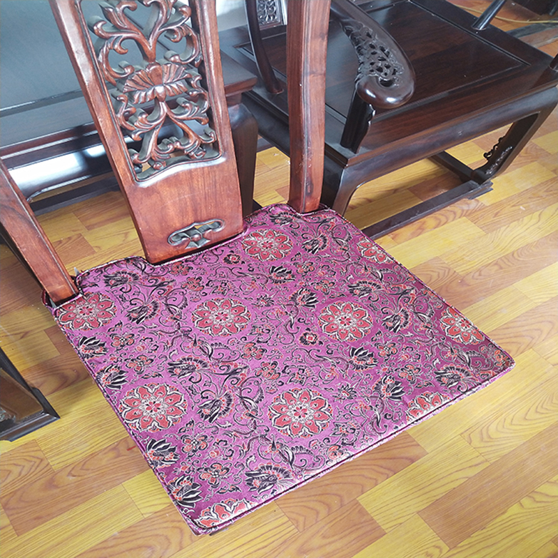 Ghế ăn gỗ gụ tùy chỉnh đệm ghế sofa chống trượt đệm mới Trung Quốc cổ điển rắn sồi chính thức mũ vành mật độ cao bọt biển - Ghế đệm / đệm Sofa thảm trải ghế sofa gỗ