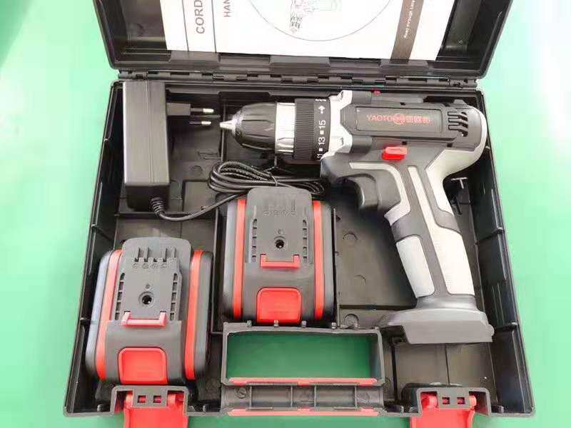 German lithium battery rechargeable hand electric drill double-speed multi-function household high-power chain with screw gun electric screwdriver