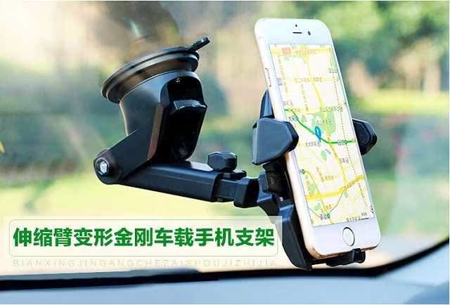 Cực telescopic điện thoại xe giữ đa chức năng xả navigation Sucker outlet giữ điện thoại phổ thông - Phụ kiện điện thoại trong ô tô giá để điện thoại trên oto