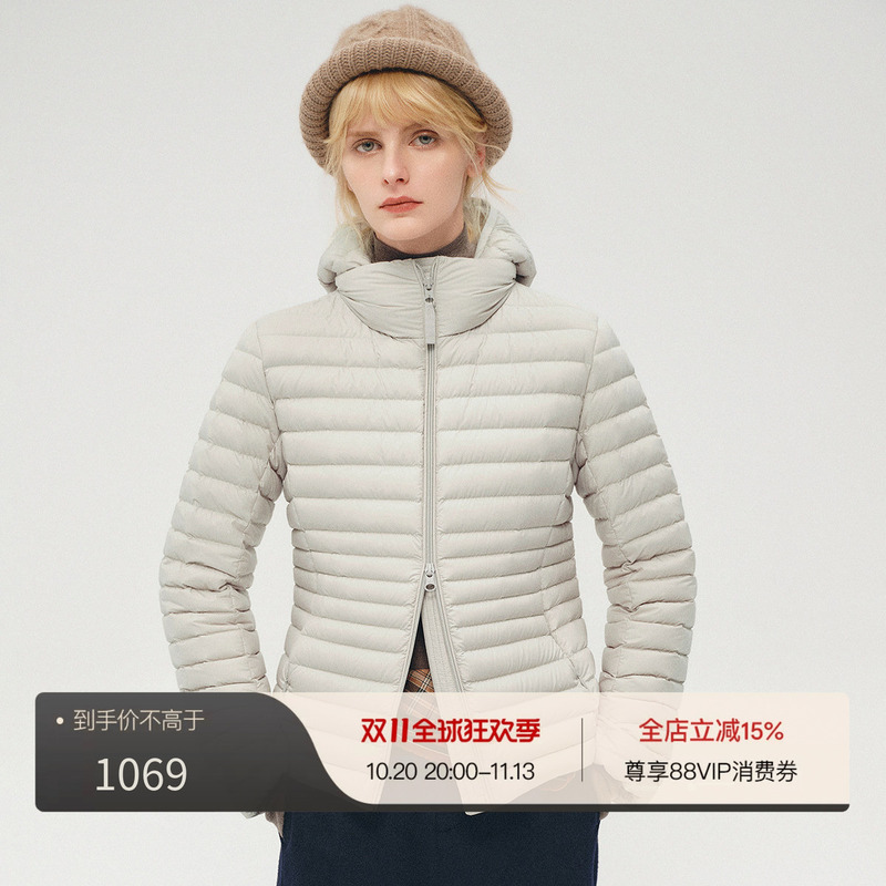 Little Bug<Princess Waist down Jacket>Quiet Luxury Light Outdoor 90 Goose down Detachable Hood Short Ribbed Quilted Jacket Little Bug<Princess Waist down Jacket>Quiet Luxury Light Outdoor 90 Goose down Detachable Hood Short Ribbed Quilted Jacket